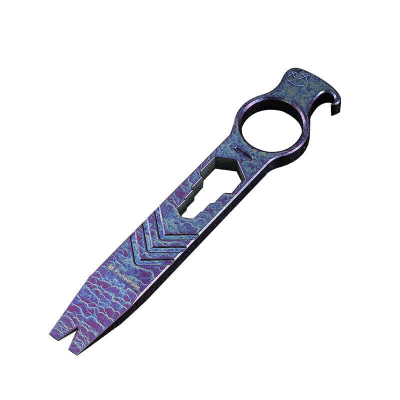 New EDC Titanium Alloy Tactical Crowbar Multi Tool Outdoor Pry Bar Opener Wrench