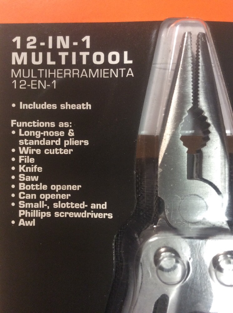 Ozark Trail 12-in-1 Multi Tool Heavy Duty w/Case Pliers Knife Saw Wire Cutter
