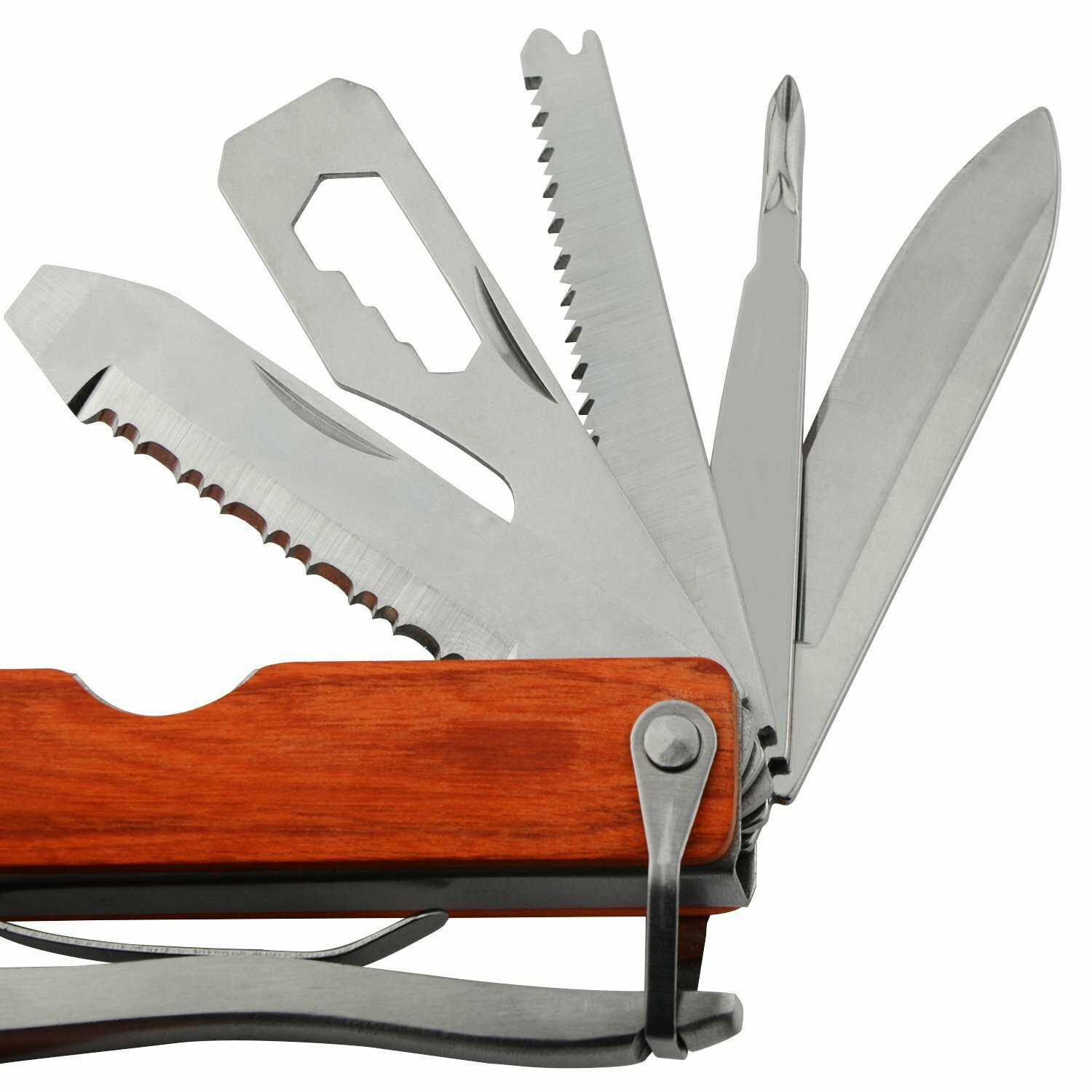 Swiss Army Style Emergency Tool for your Car-RV-Boat. Hardened Stainless Steel.