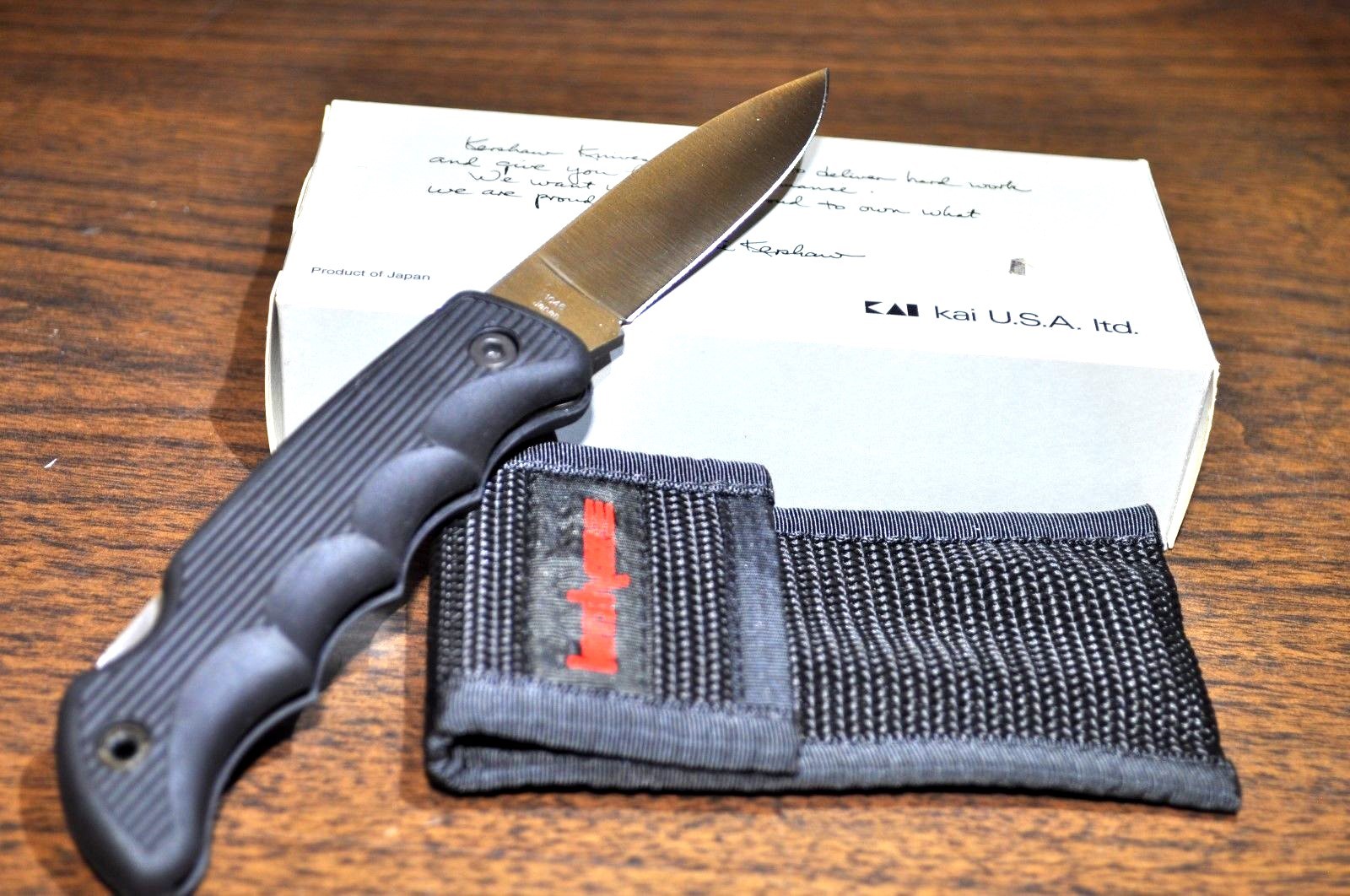 KERSHAW 1046 ELK SPRING LOCKBACK FOLDER PLAIN BLADE KNIFE MADE IN JAPAN