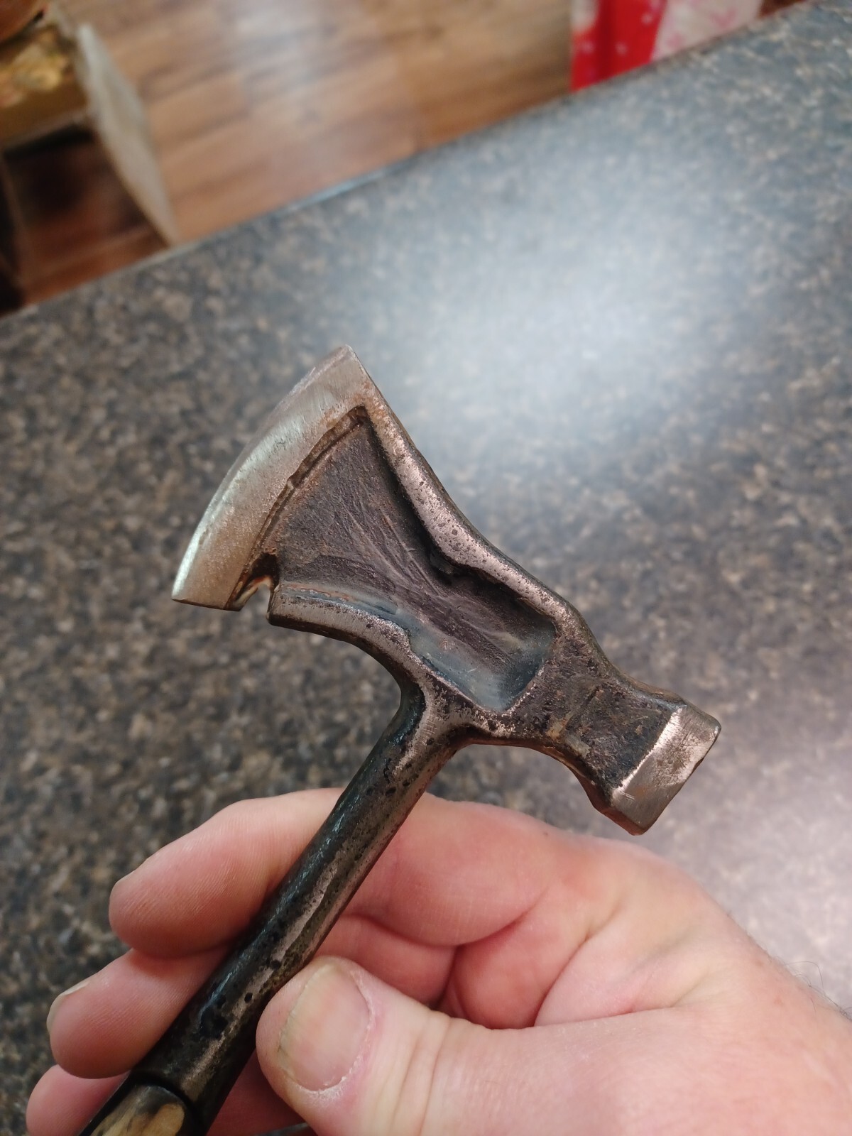 Multi Tool Camping Emergency Survival Axe Hatchet Hammer Scribe Military Trench?