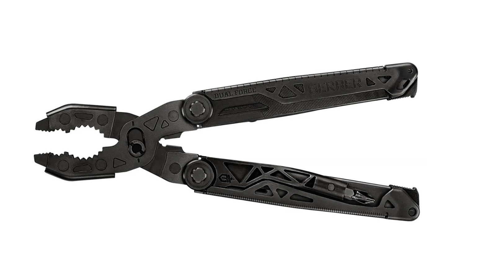 Gerber Dual Force Multi-Tool 12-in-1 Black Pliers Heavy Duty + Sheath NEW