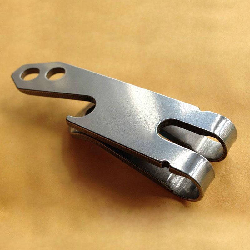 Keychain Stainless Steel-Square Shape Silver Outdoor EDC Multitool Bottle Opener