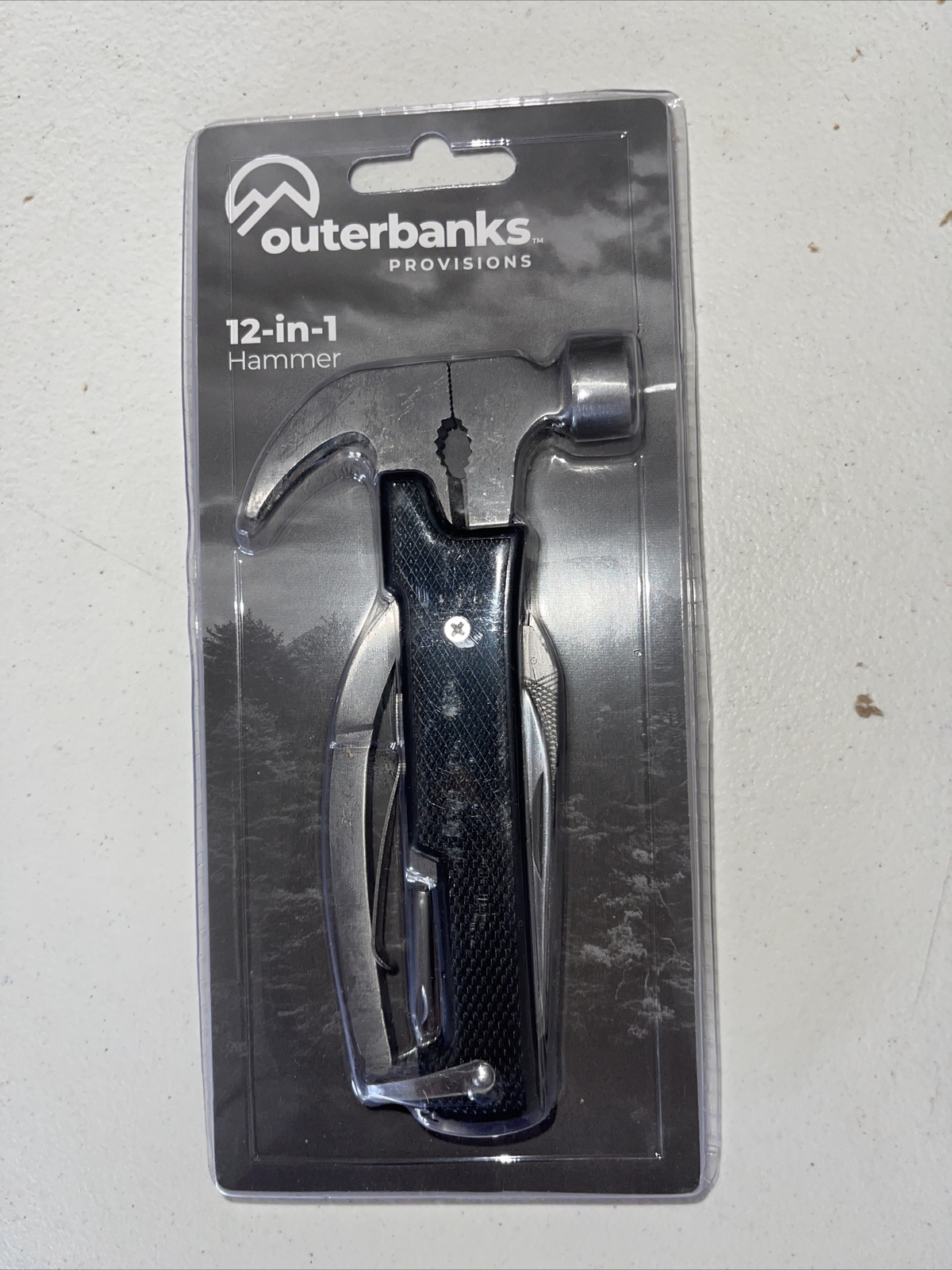 Outerbanks Multi Tool 12-in-1 Hammer with plastic carrying case