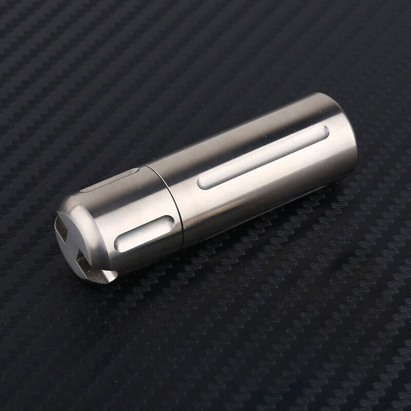 New Pure Titanium Mini Sealed Waterproof Pill Box Storage Pendant Box EDC Tools