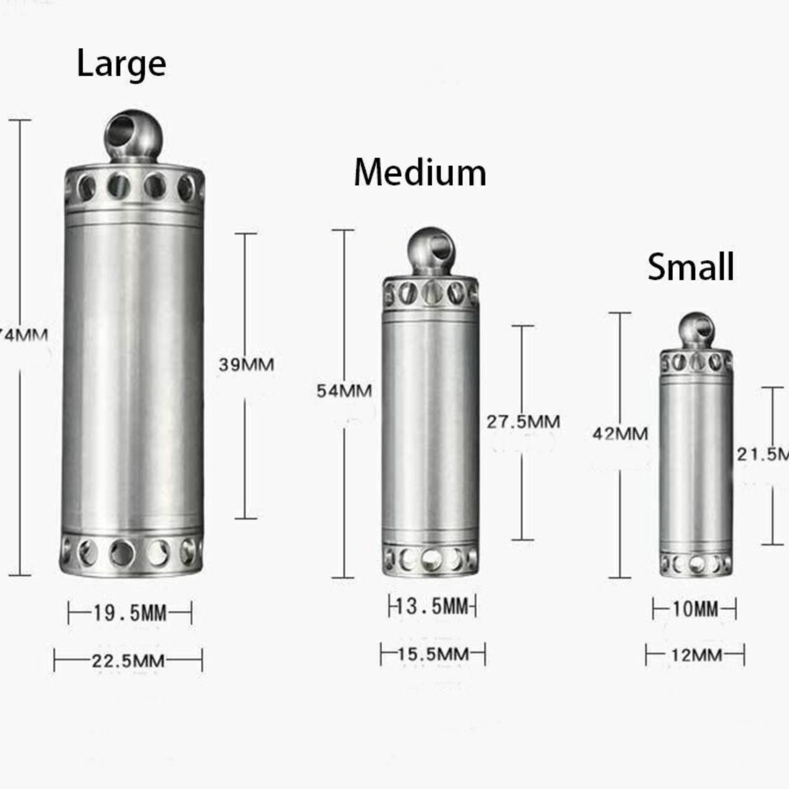 EDC Titanium Tool Waterproof Container Survival Case Box Outdoor For Pill Match