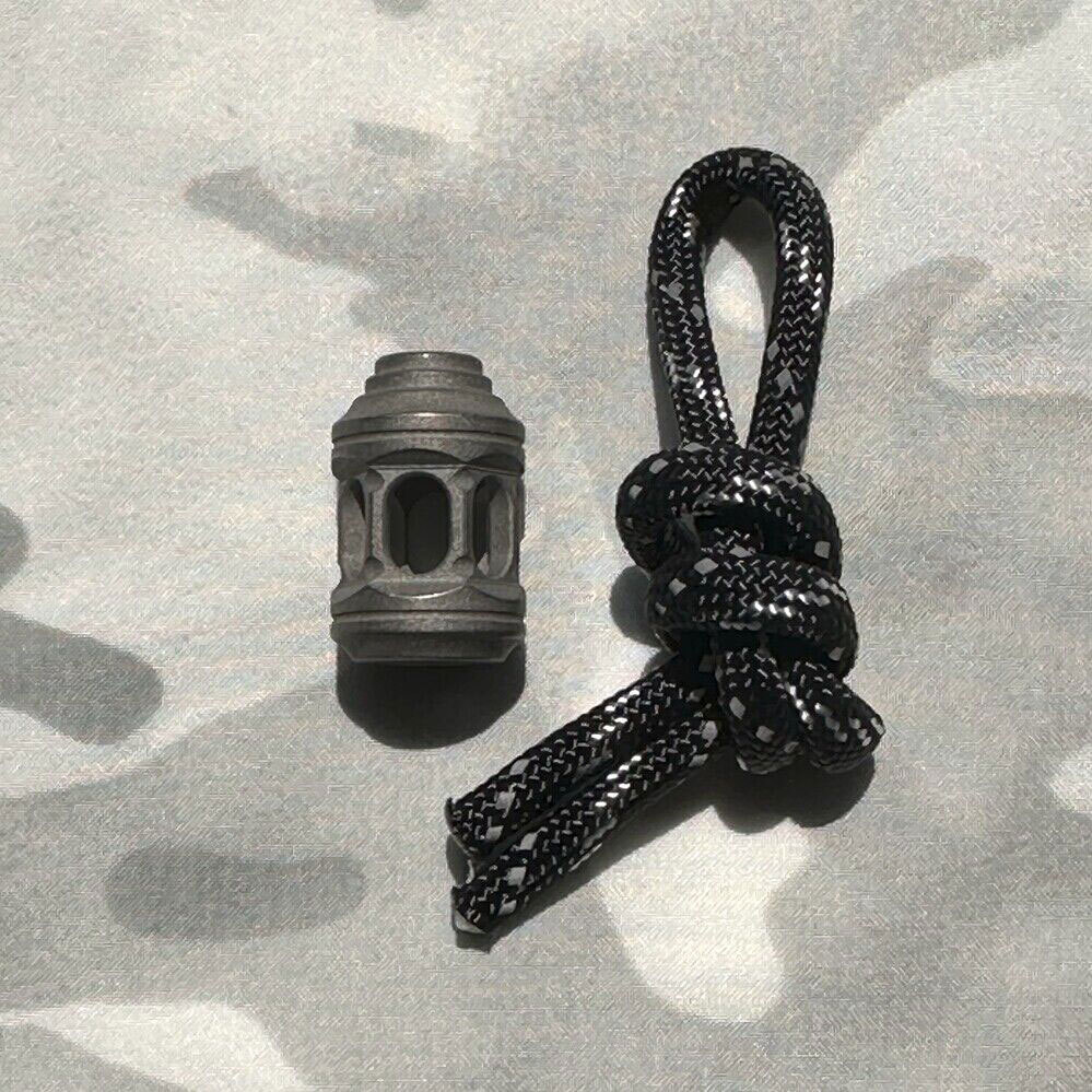 Titanium Alloy Bead or Imported PEI Parachute Cord Lanyard DIY Bead EDC Beads