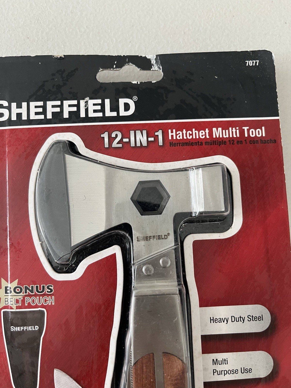 Sheffield Hatcht 12-in-1 Multi-Tool & Belt Pouch Outdoorsman Camper Accessories