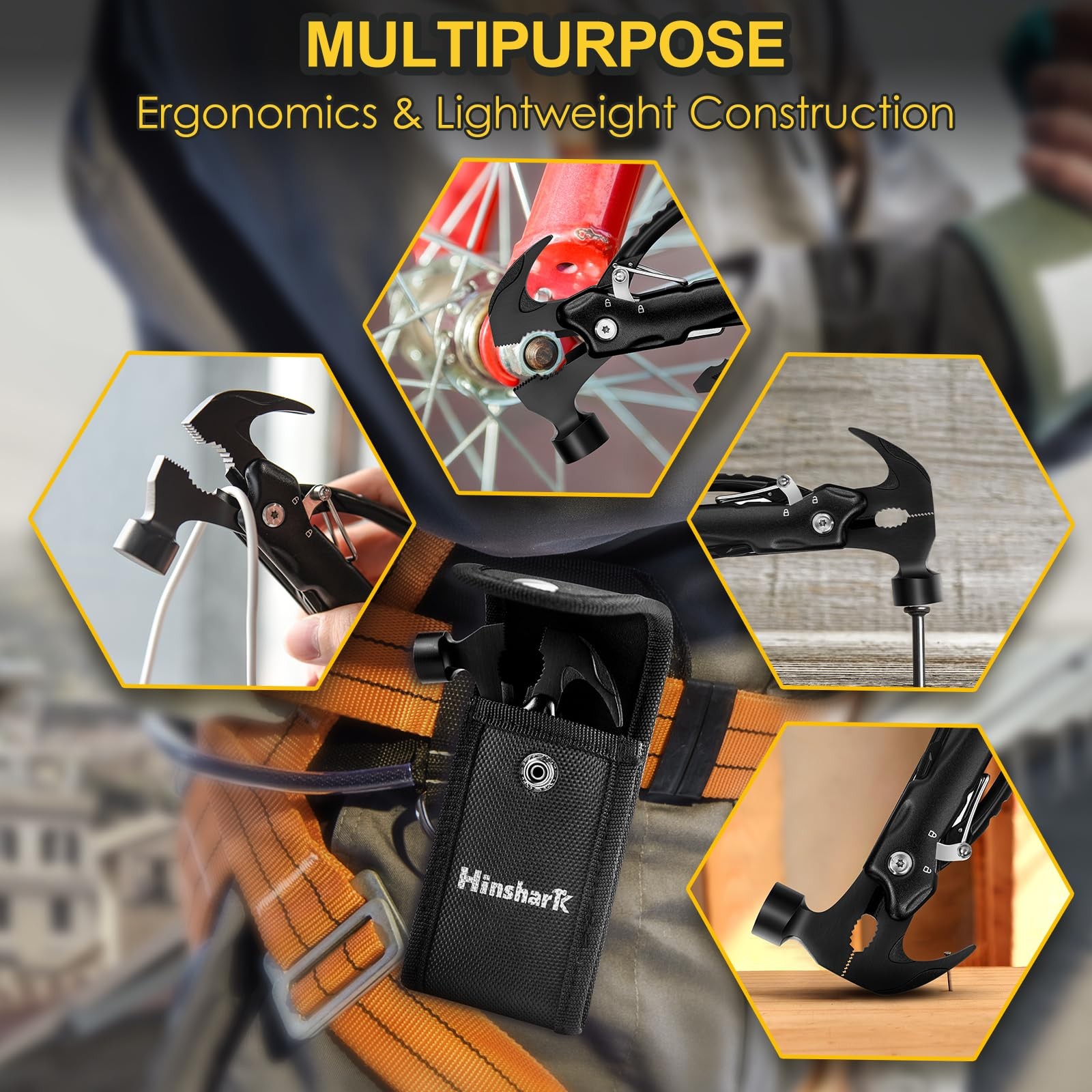 Martillo Multitool 12 En 1 Para Camping Regalo Para Hombre Y Abuelo Pro