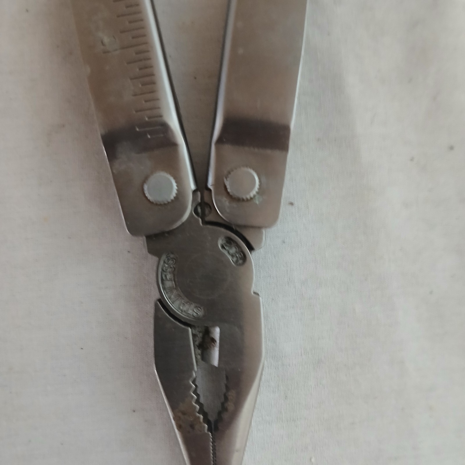 Steelking Leatherman Type Multi Tool Loaded W/ Quality Tools Black Satin Pouch