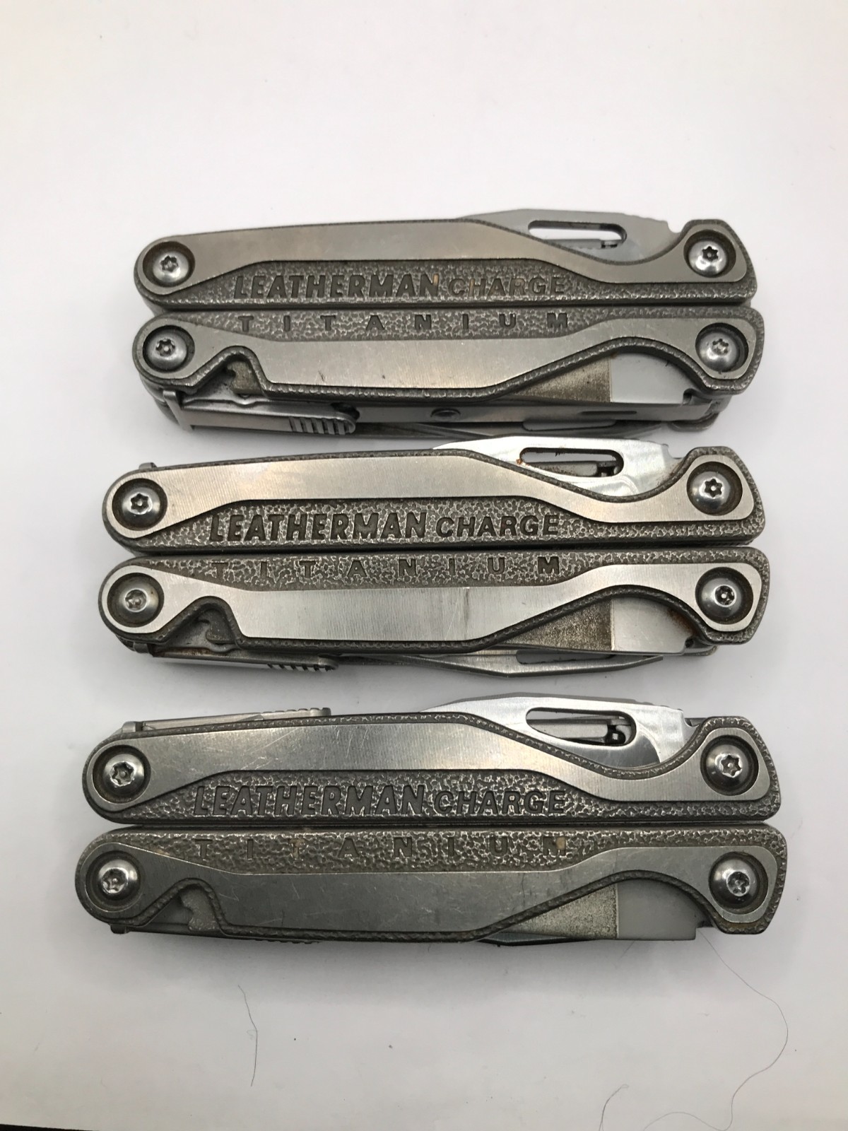 Leatherman Charge TTI Gen1 Titanium S30V New Style Handle scales USED