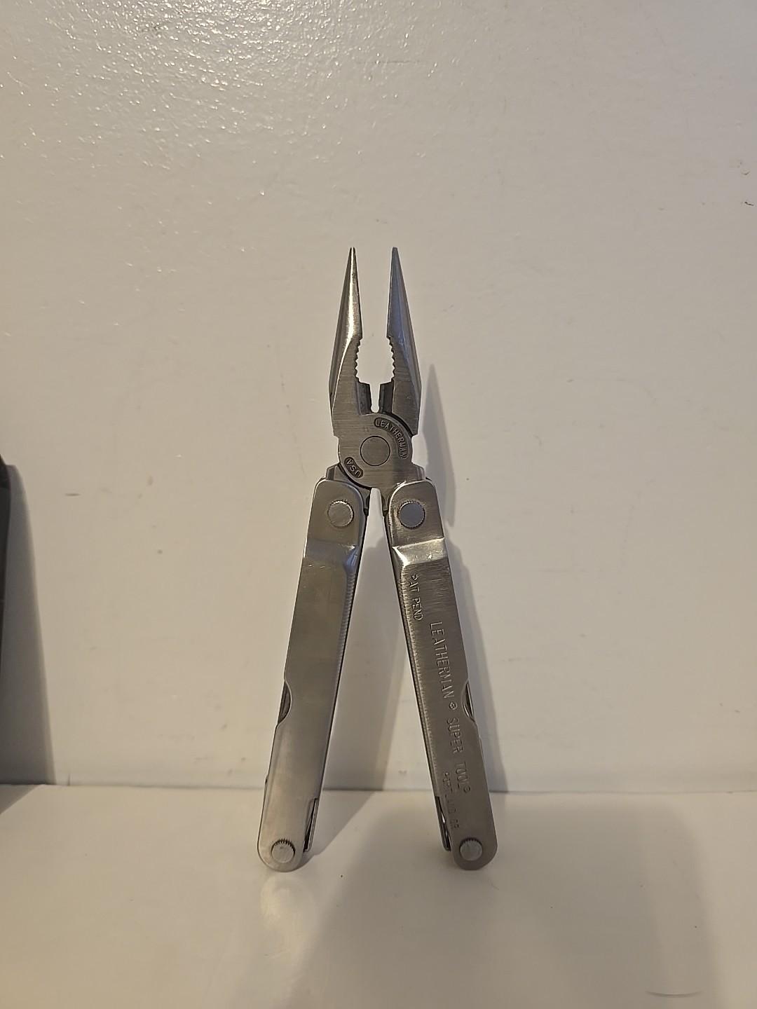 Vtg Leatherman Tool Patent Pending USA Stainless Steel Multi-Tool & Sheath