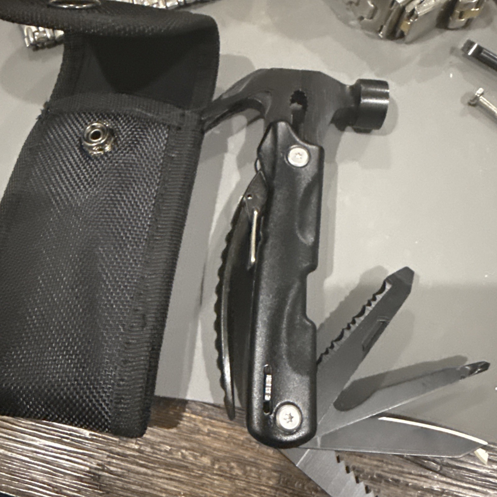 Multi-tool With Hammer And Sheath