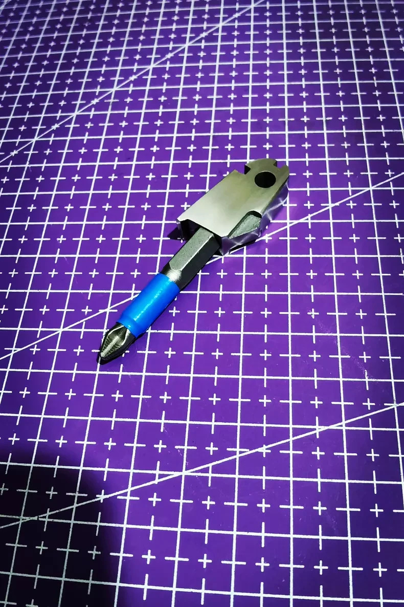 Bit Holder Adapter for Leatherman Surge Flat 1/4 Bit Stainless Mod