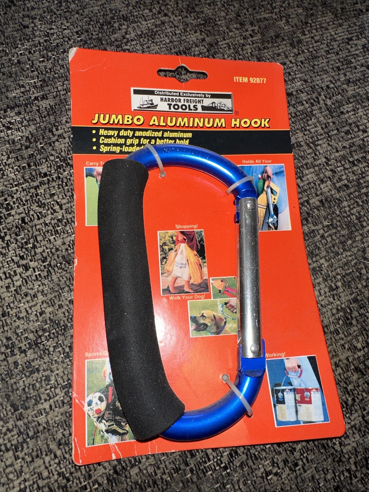 ” NOC ” Heavy Duty Anodized Aluminum Jumbo Multi Use Hook ” GREAT MULTI USE ITEM