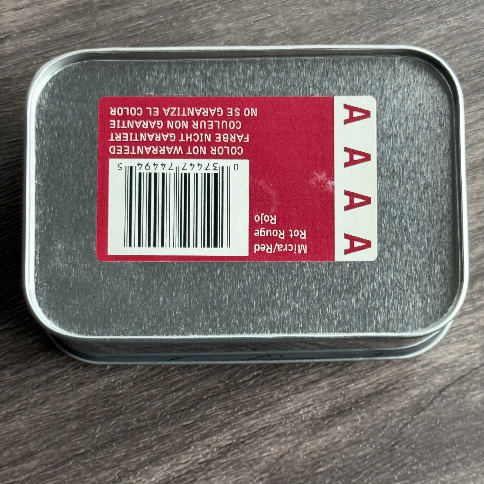 Leatherman MICRA RED Multitool in Vintage Gift Tin. Branded 3M