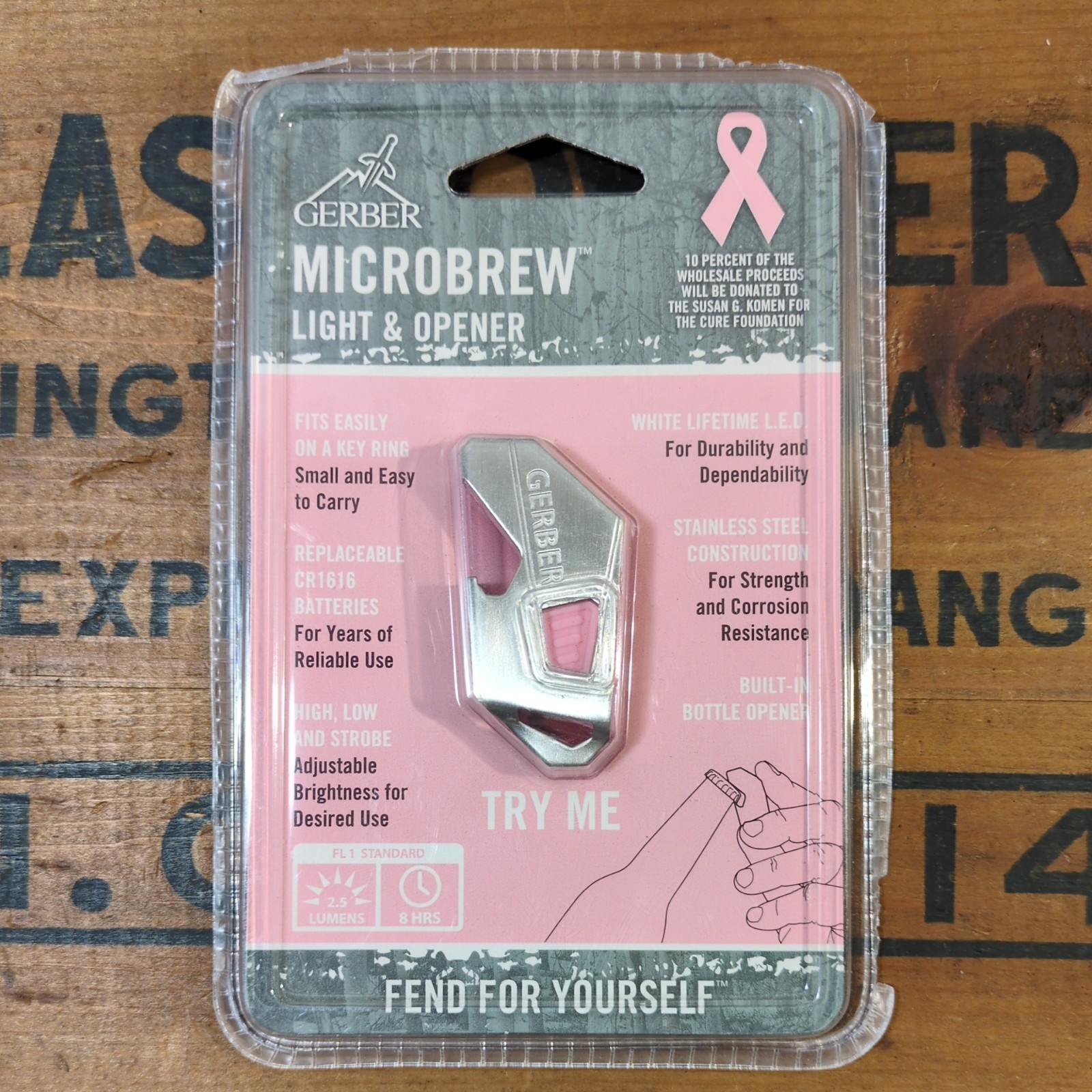 VTG Discontinued Gerber Micro Brew Light & Opener, Needs Battery