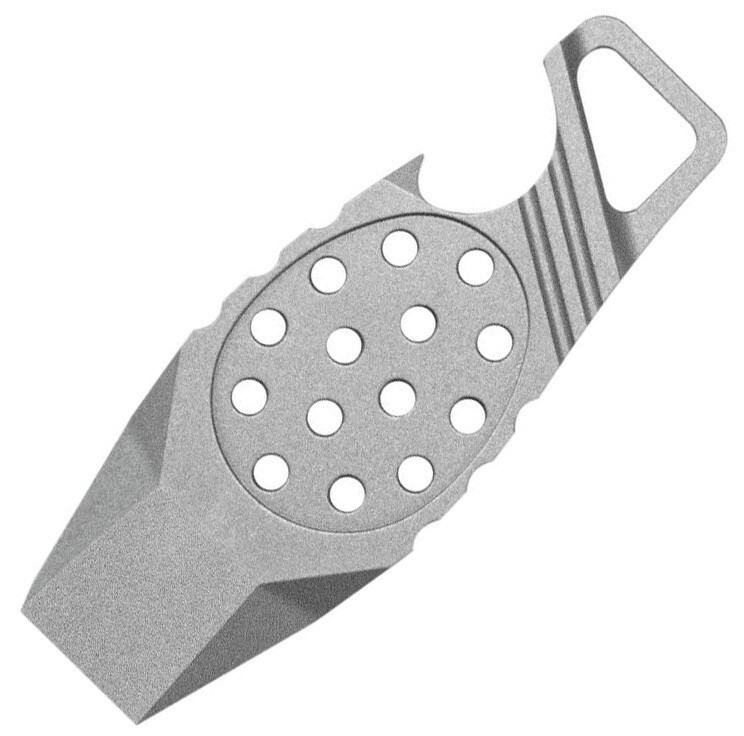 Kubey Gray Titanium Multi Tool With Bottle Opener Pry Bar Loop For Lanyards