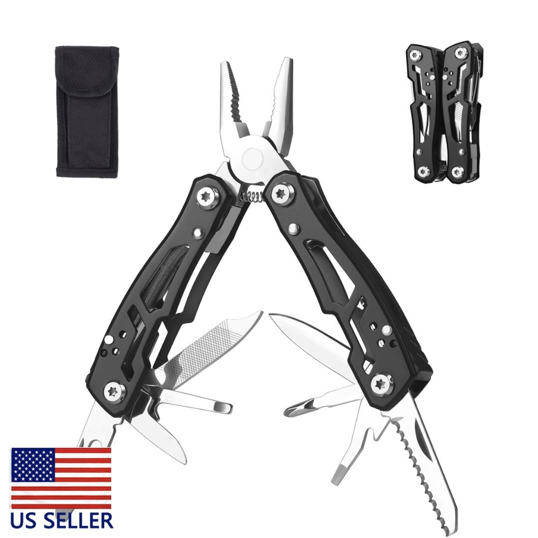 14-In-1 Mini Multi-Tool Pliers Rugged Practical Portable Pocket Camping Tools –