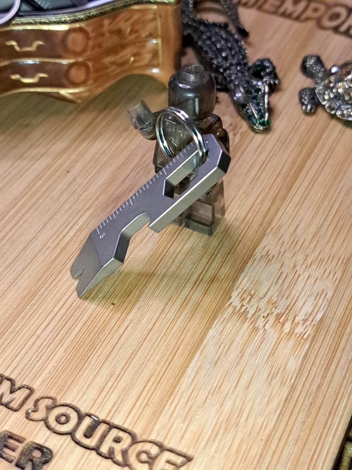 MINIMALIST EDC TITANIUM KEYCHAIN MULTI-TOOL BOTTLE OPENER