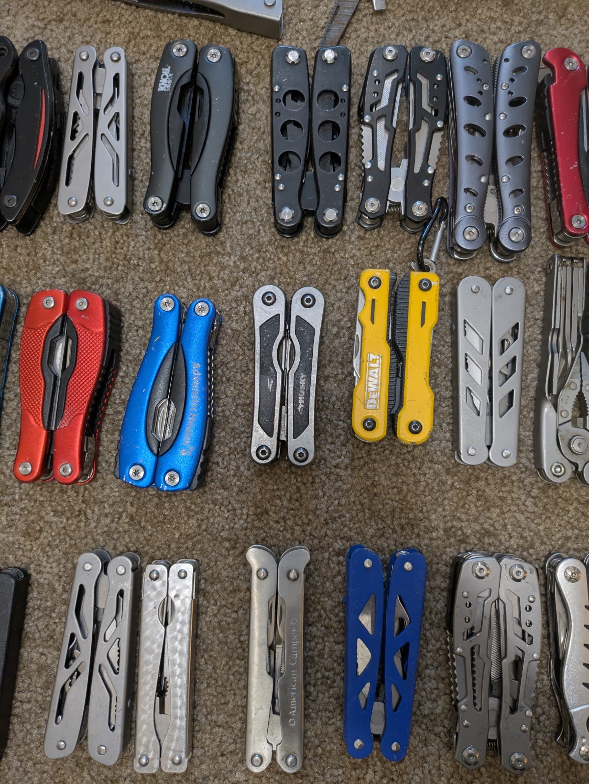 Large Lot Of Multi Tools Schrade Husky SOG Kangli Unbranded Mix