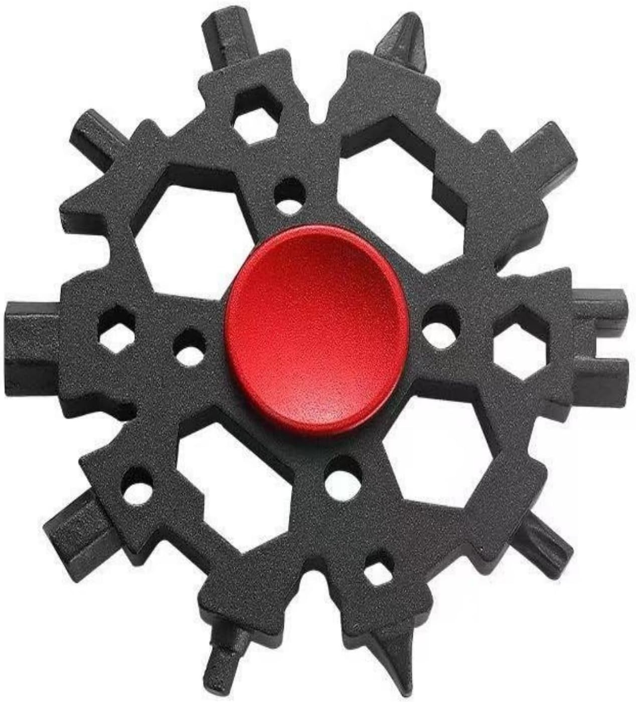 Snowflake Multitool W/ Fidget Spinner 23-in-1 Portable Carbon Steel Multi-Tool