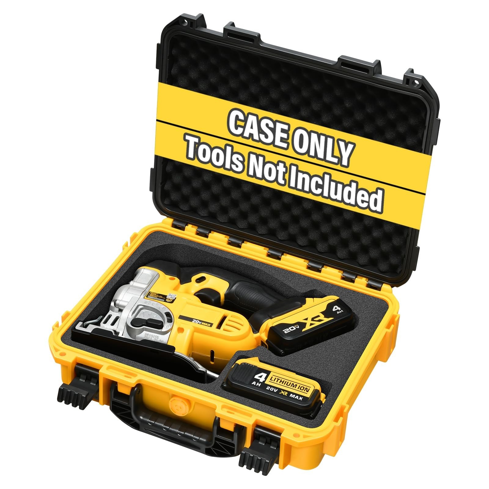 Waterproof Hard Case for Jigsaw Power Tool – Fits 20V Cordless Jig Saw Set, Tool