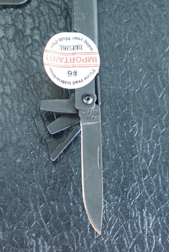 Gerber Black Oxide Finish Multi-Plier w/ cloth sheath Tool Kit 55860 55200 NOS