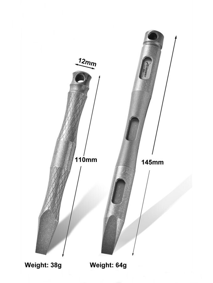 Hot EDC Solid Titanium Alloy Keychain Pry Bar Pendant Crowbar Outdoor Multi Tool