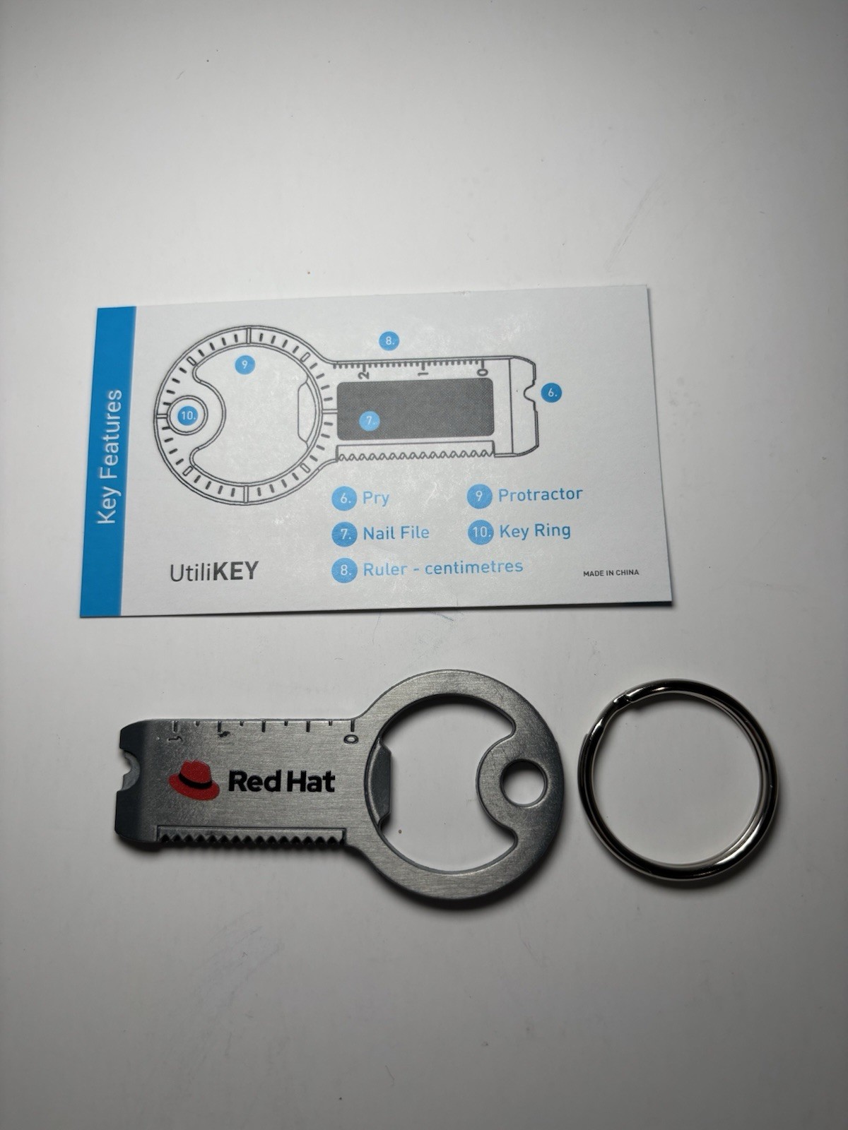 Utilikey Multi-purpose Utility Tool Red Hat Vendor Gift