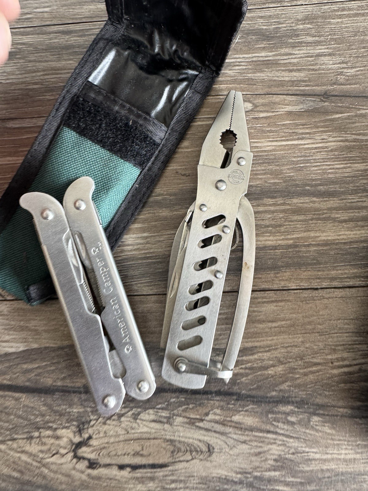 Vintage American Camper Stainless Steel Multi Tool W/ Nylon Case Barlow Multi