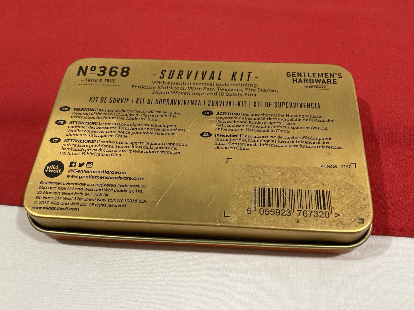 NEW The Gentlemen’s Hardware Survival Tool Kit No 358 *Includes Six Accessories*