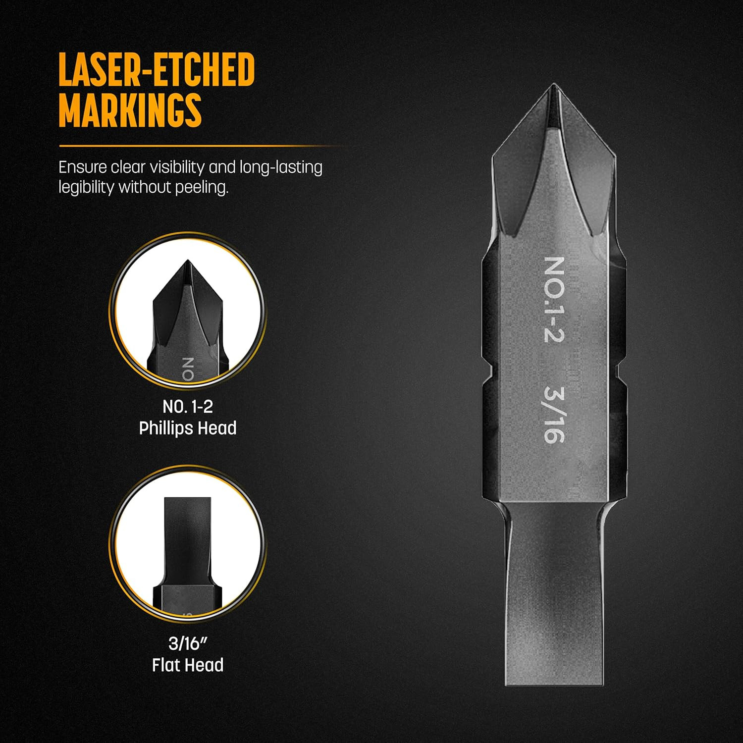 4-Pack Replacement Screwdriver Bits Designed for Leatherman Multi-Tools Philli