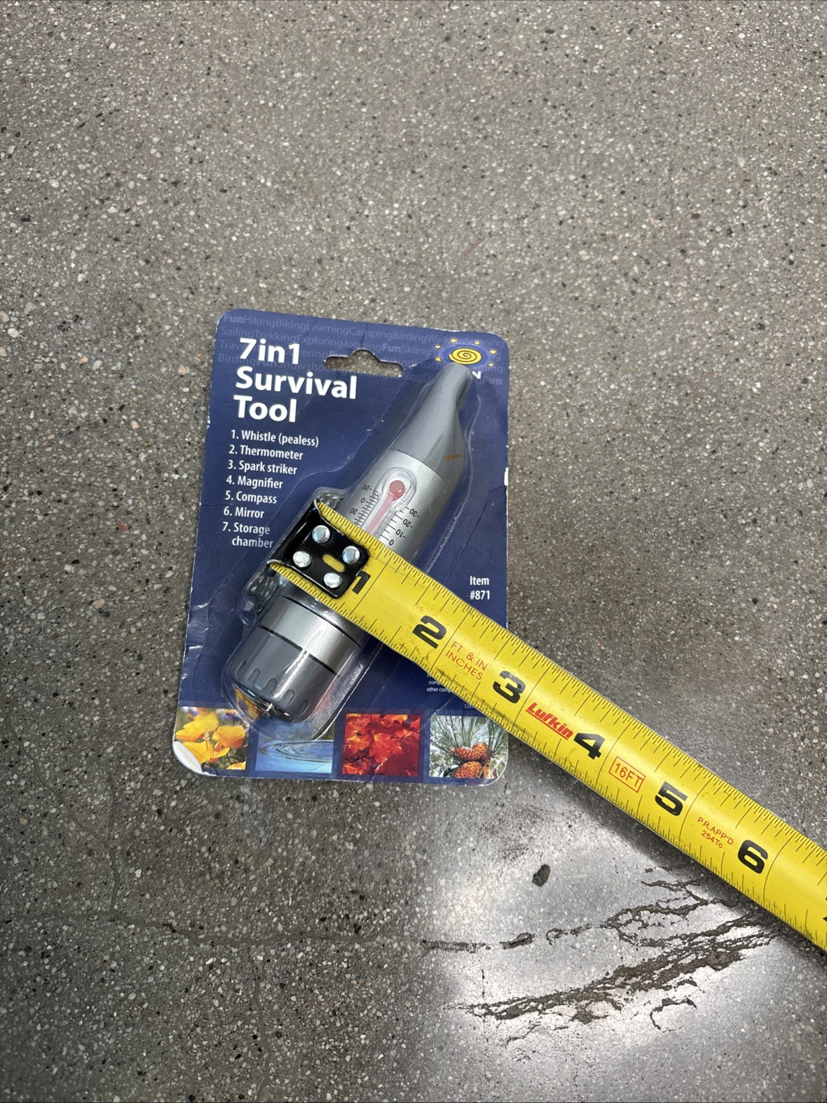 Seven in one survivor tool – outdoors, camping, hiking