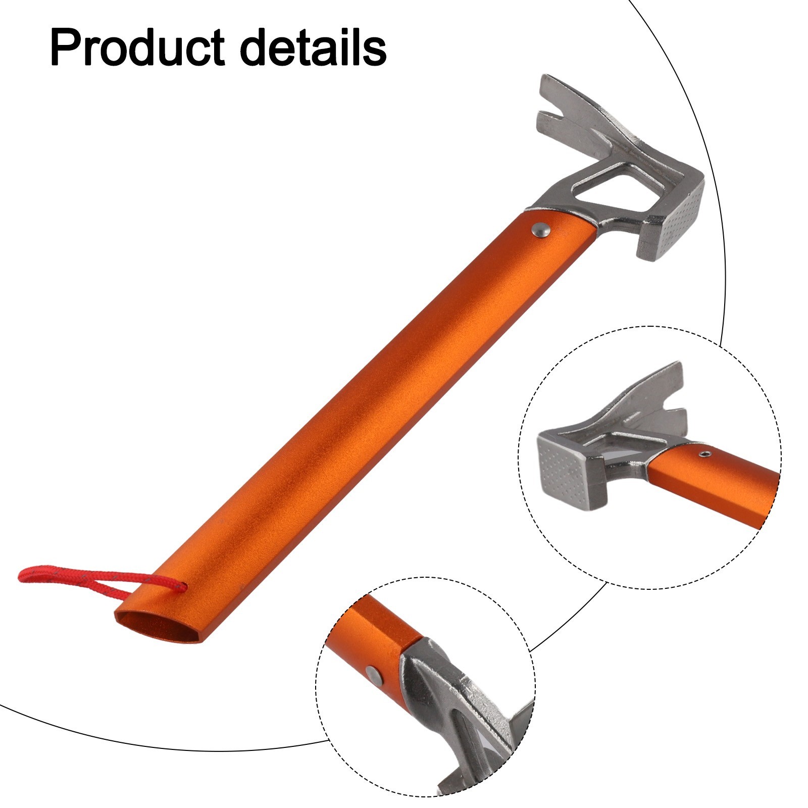 Compact and Lightweight Camping Tent Hammer Ideal for Hiking and Backpacking