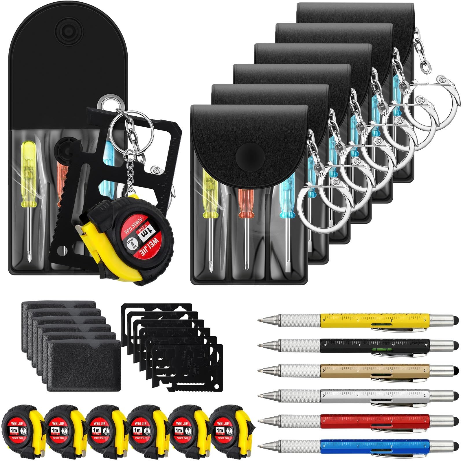 24 Pcs Mini Screwdriver Keychain Multitool Set – Father’s Day Gifts for Men