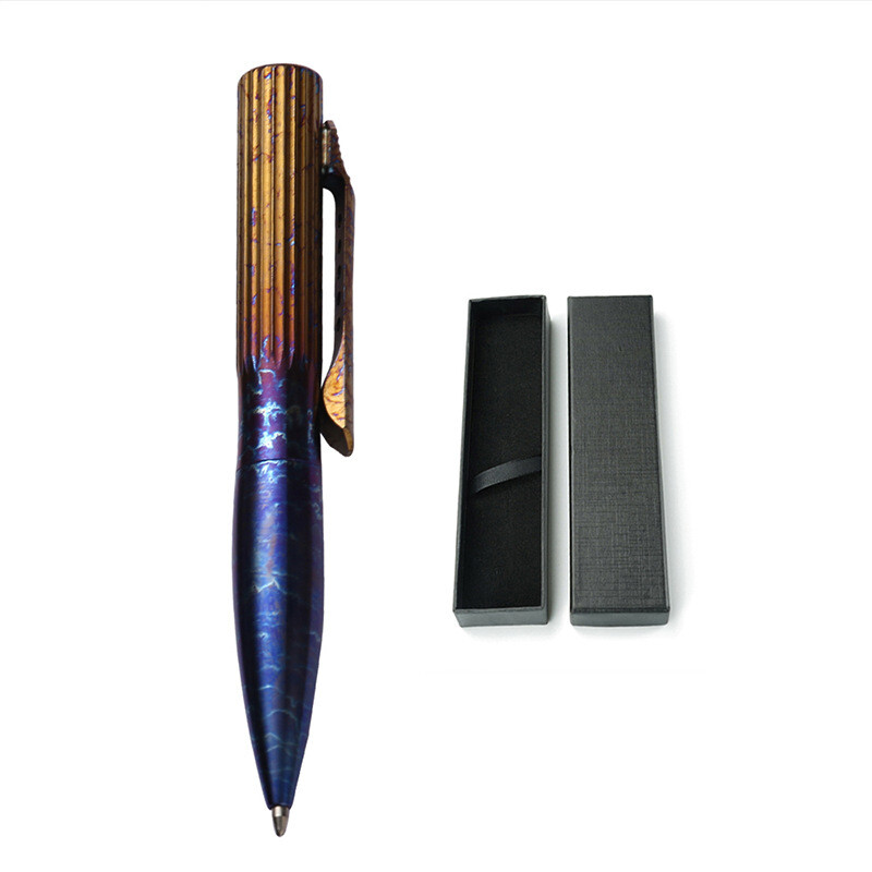 Titan Alloy TC4 Ballpoint Pen Survival Tactical Pen EDC Outdoor Packet Tool