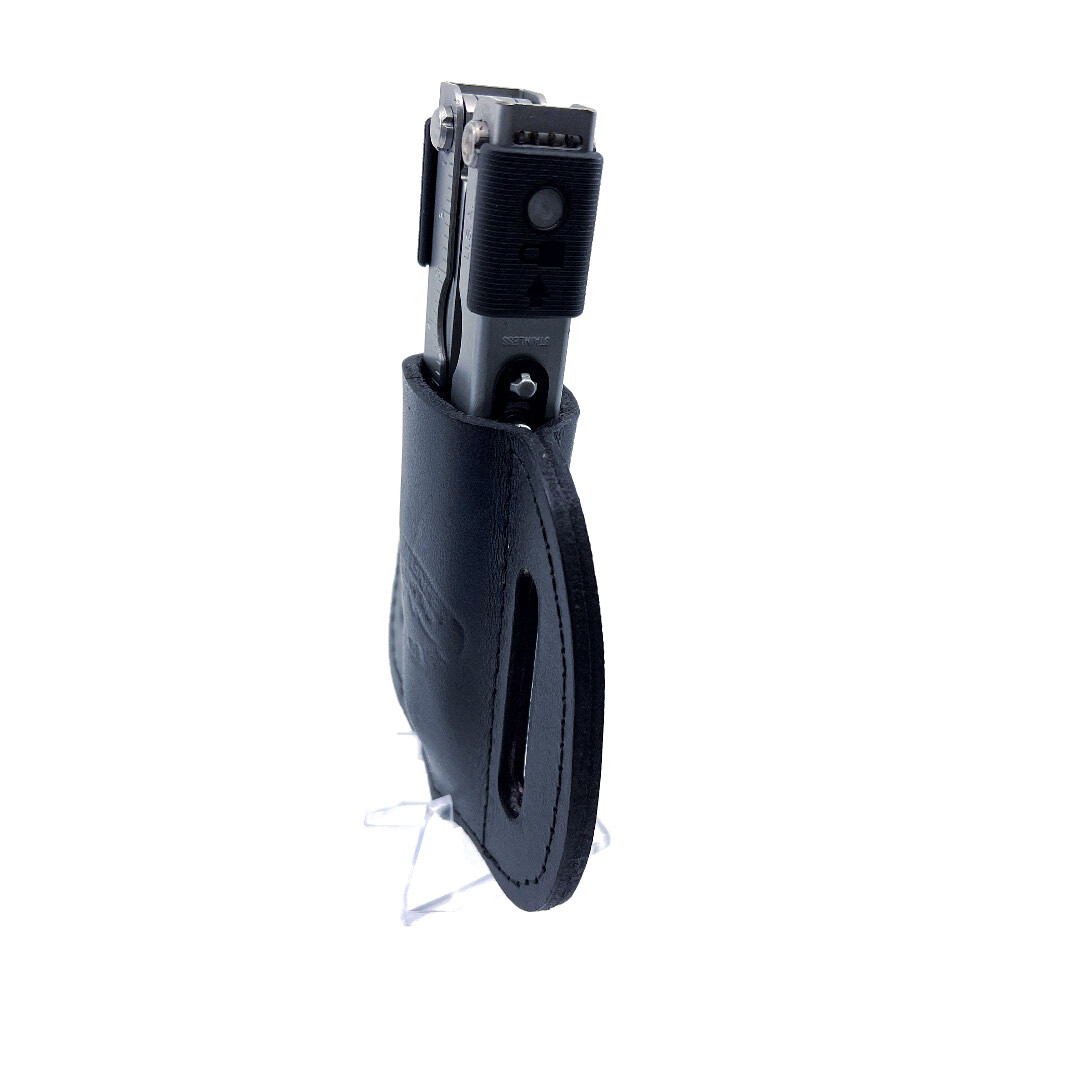 Barsony Leather Pancake Multi-Tool Sheath