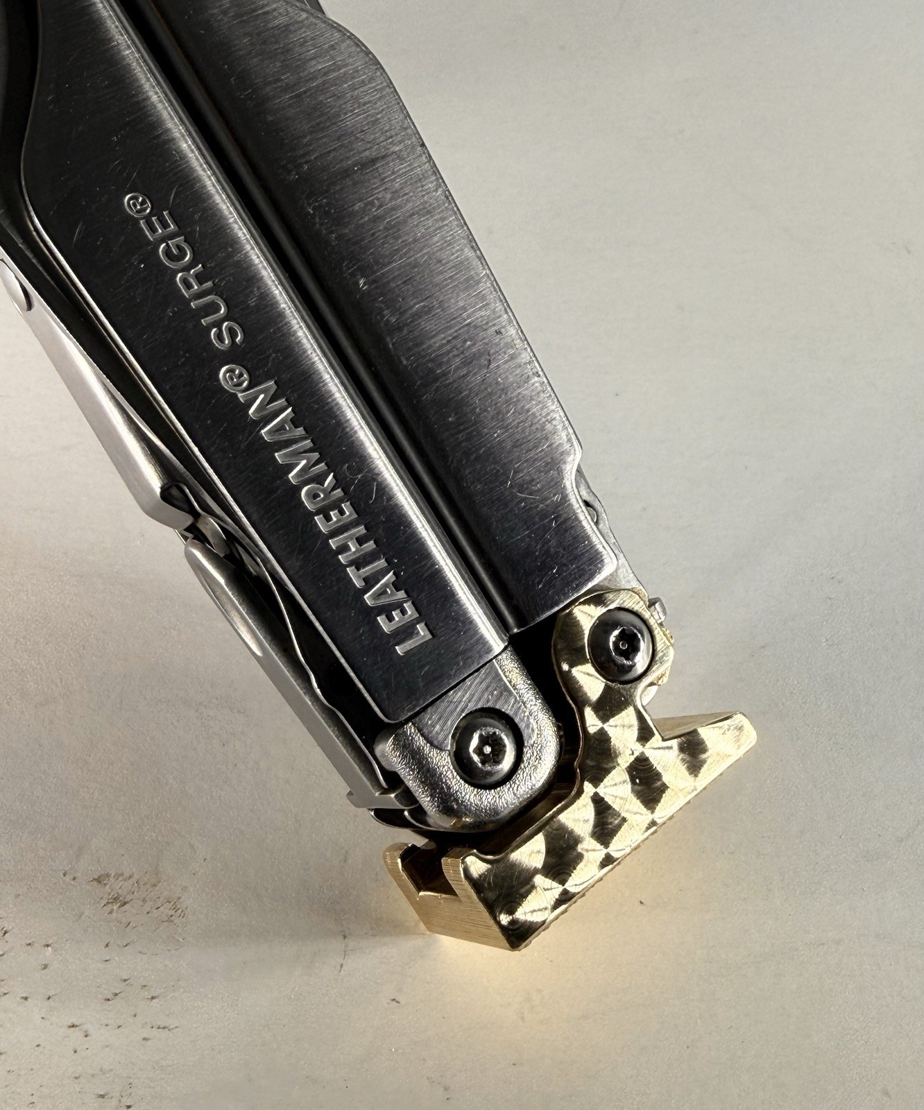 For Leatherman Surge, BRASS Hammer Head,SPECIAL EDITION,tactical,military