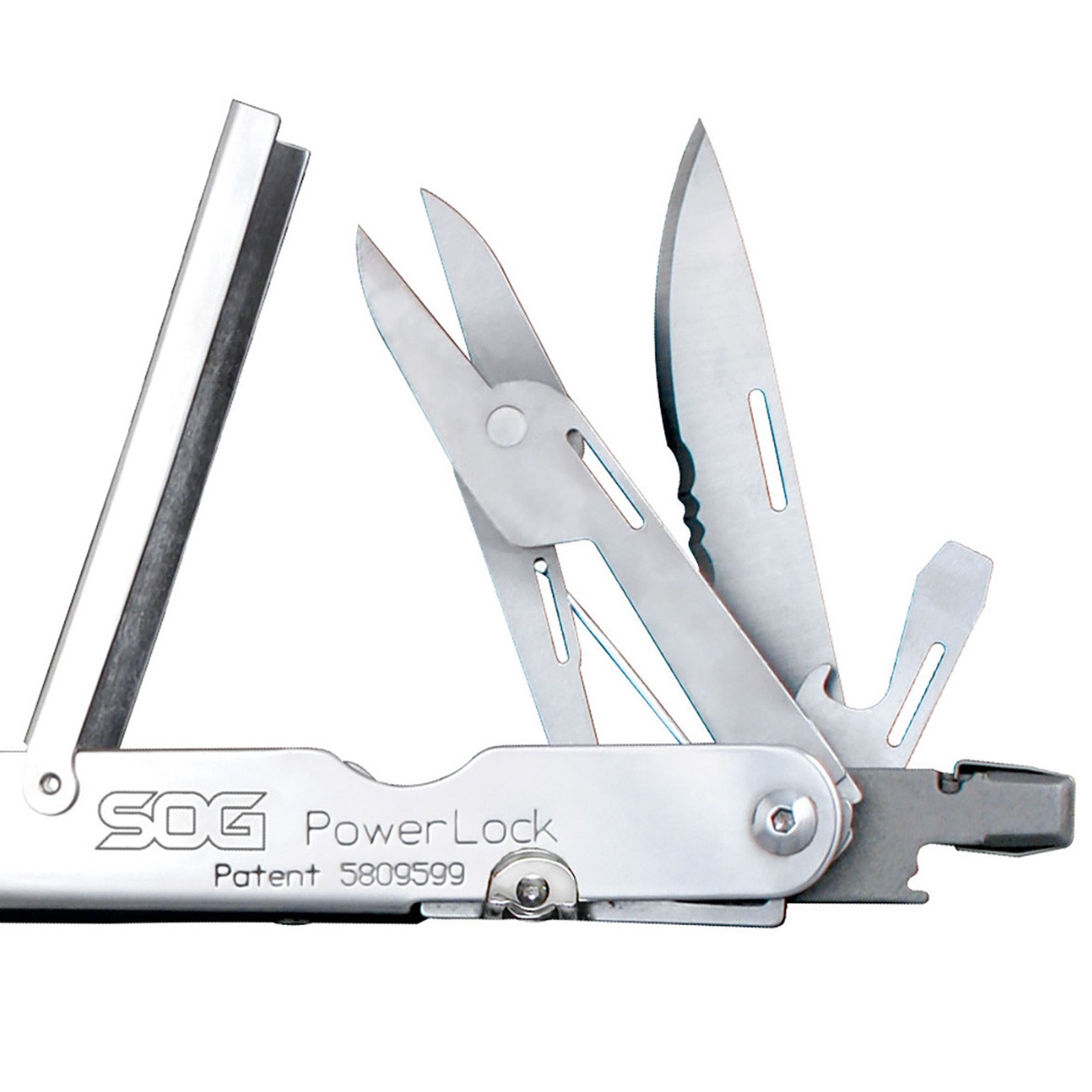 SOG Powerlock Satin Scissors with Nylon Sheath