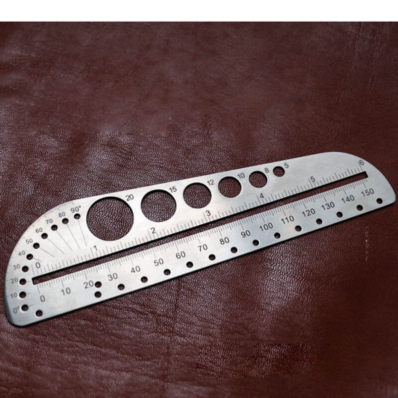 Titanium Alloy Ruler Stainless Steel Portable EDC Outdoor Compasses Tools