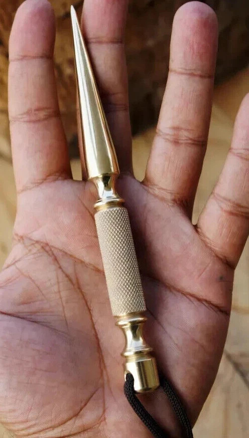 Brass Kubotan Keychain, Handmade EDC Tactical Tool, Personal Safety Stick, Every