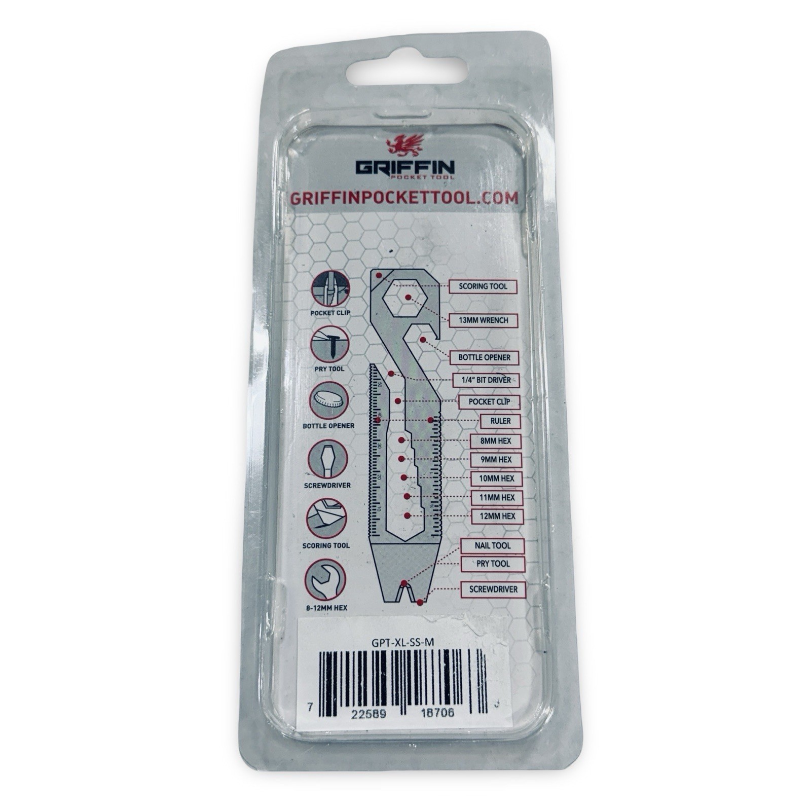 New Griffin Pocket Multi 11 Tool Original Stainless Steel Sealed Perfect Gift