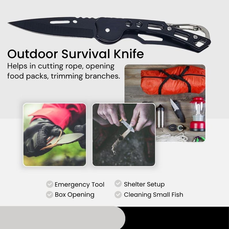 Custom 3pc Thanksgiving Multi-Tool Gift Set Engraved Knife, Flashlight & Shears