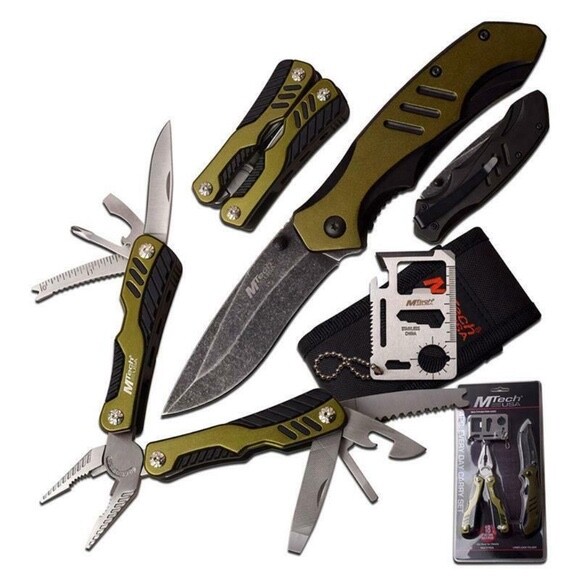 Men’s 4pc Multi Tool Every Day Carry Gift Set New