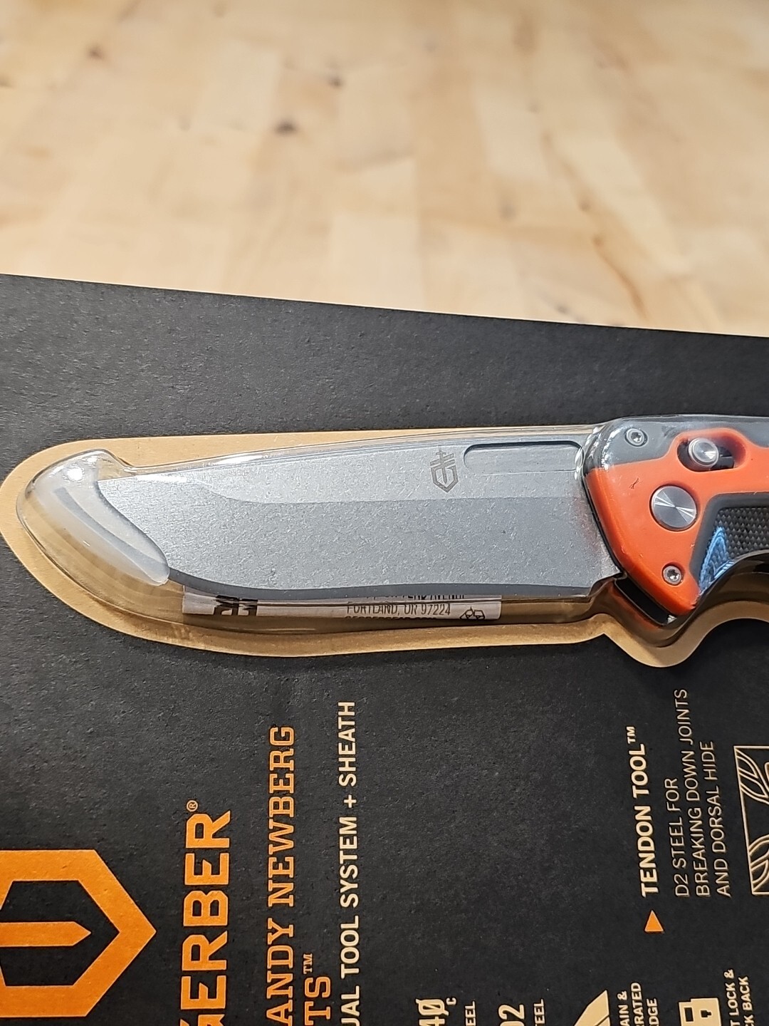 Gerber Randy Newberg DTS Knife- Dual Tool System w/Sheath,Orange/Black