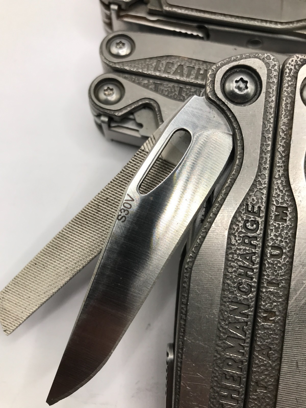 Leatherman Charge TTI Gen1 Titanium S30V New Style Handle scales USED