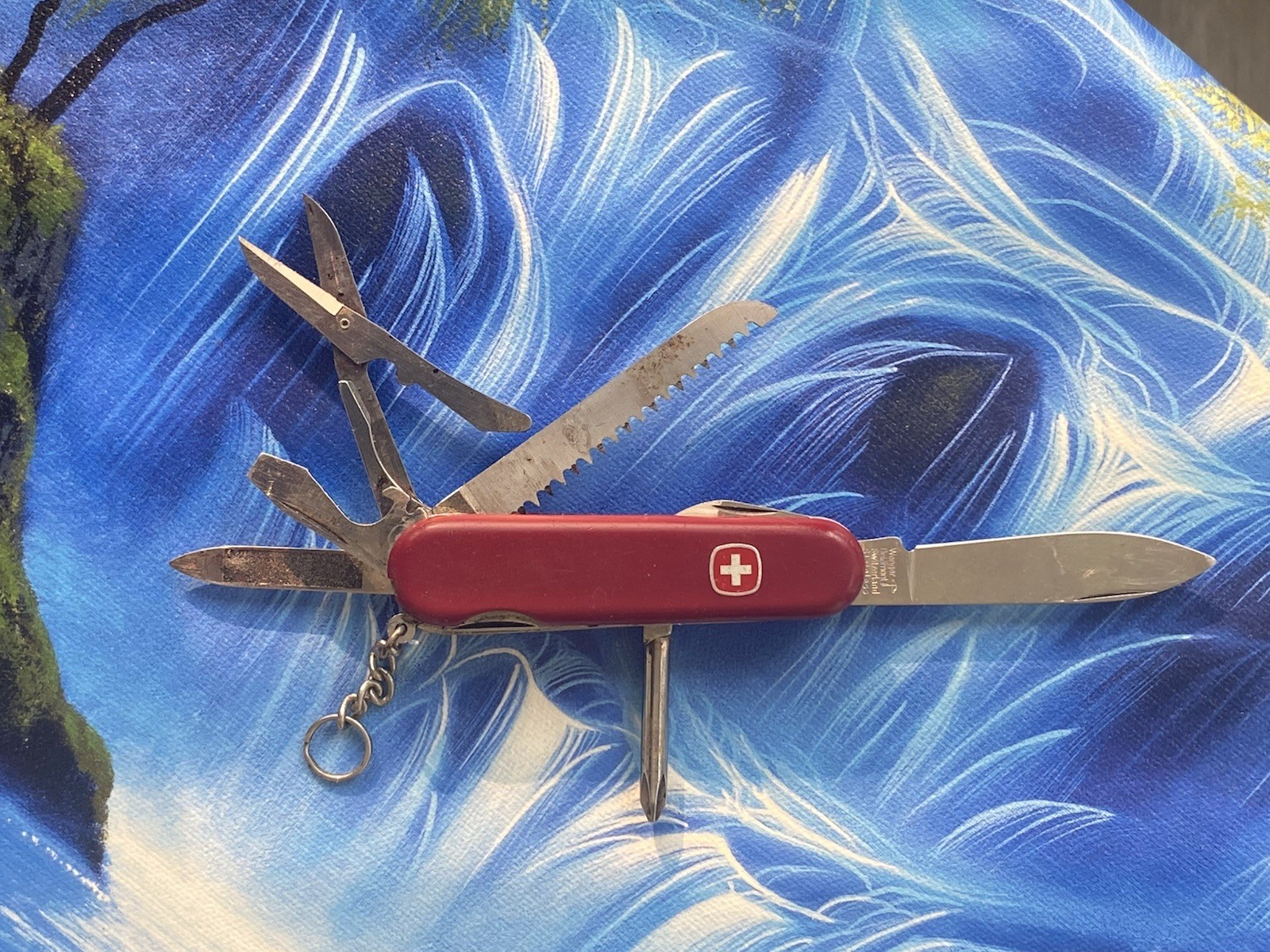 Original 1978 SWISS ARMY KNIFE HANDYMAN by WENGER DELEMONT SWITZERLAND FREE SHIP