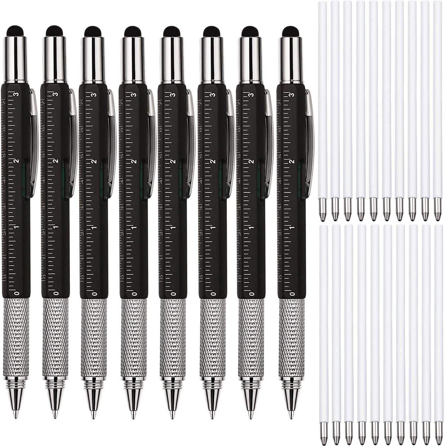 8 Pieces Gift Pen for Men 6 in 1 Multitool Tech Tool Pen Screwdriver Pen with