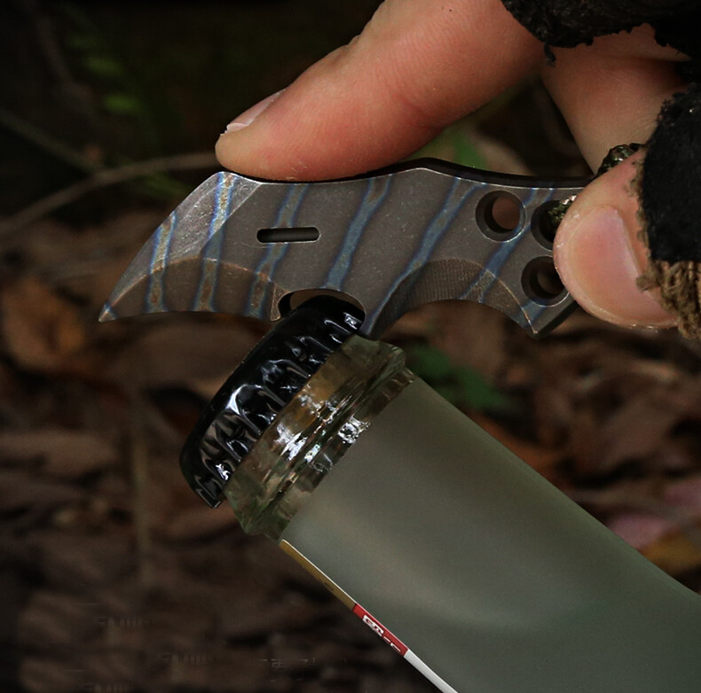 Solid Titanium Alloy Outdoor Multi Tool Pry Bar Crowbar Opener Unboxing EDC